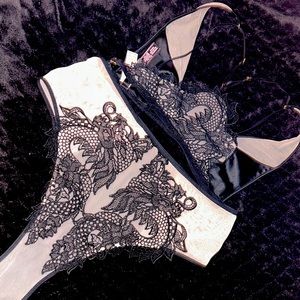 VS Dragon Bralette and  Matching High Rise Panty
